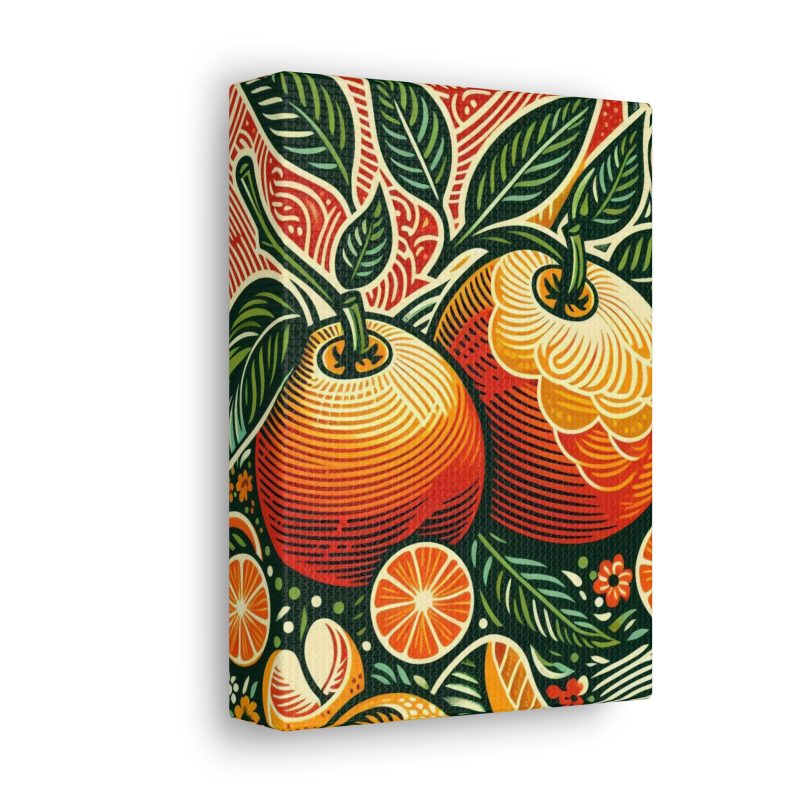 Vintage Citrus Artwork Canvas Art - Image 12