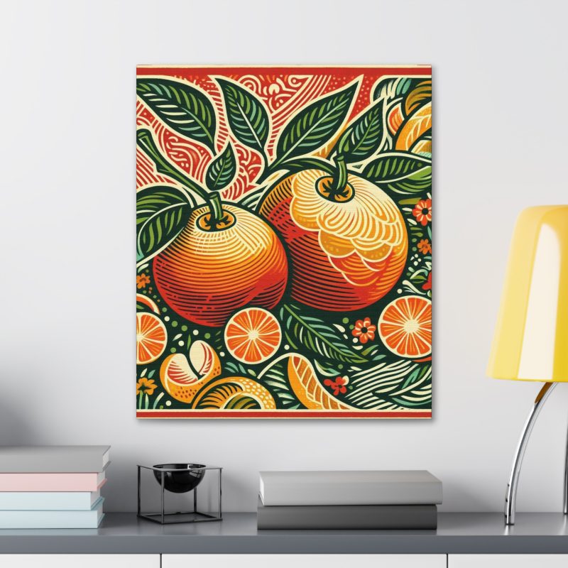 Vintage Citrus Artwork Canvas Art - Image 22