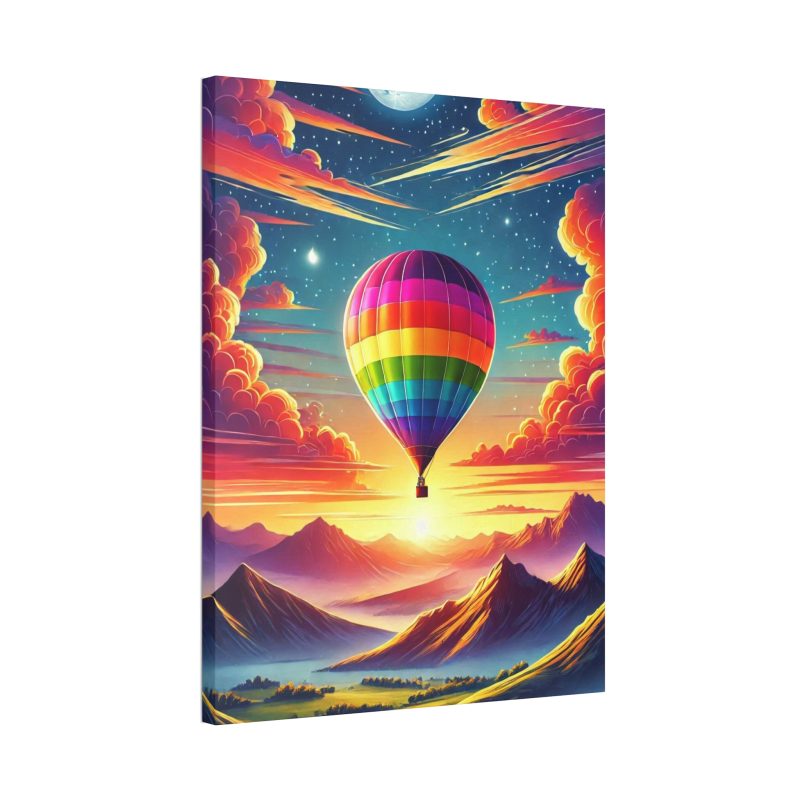 Colorful Sunset Hot Air Balloon Canvas Art - Image 2