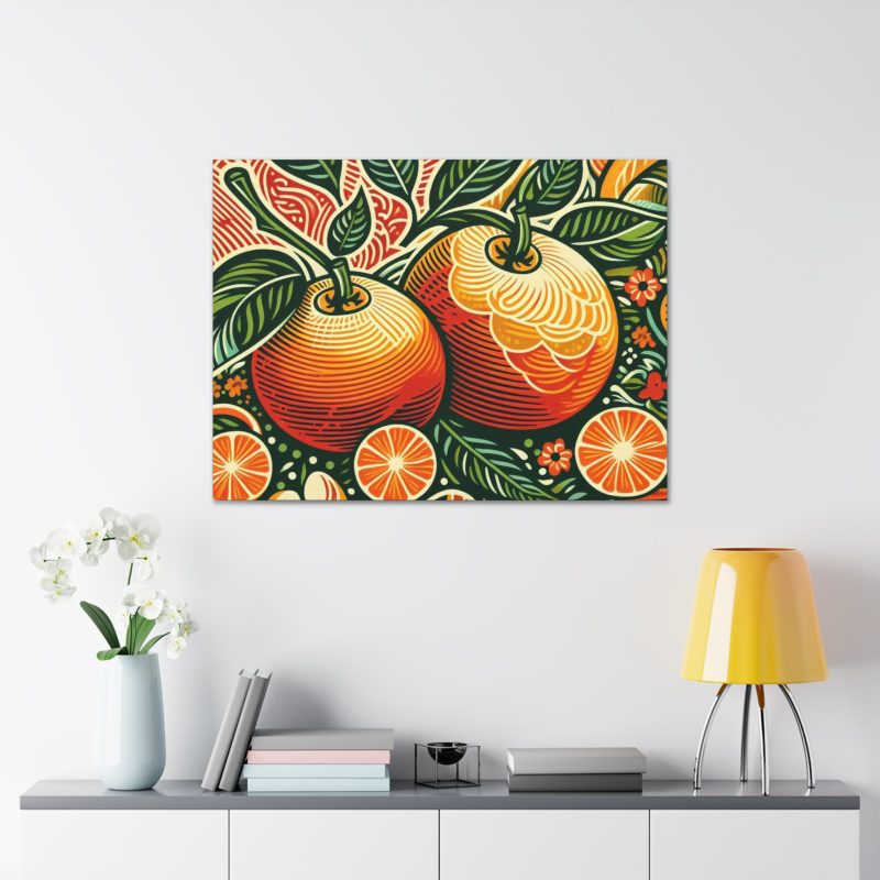 Vintage Citrus Artwork Canvas Art - Image 34