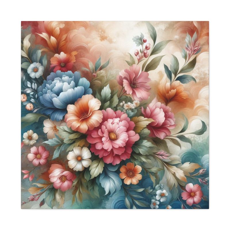 Vibrant Floral Canvas Art