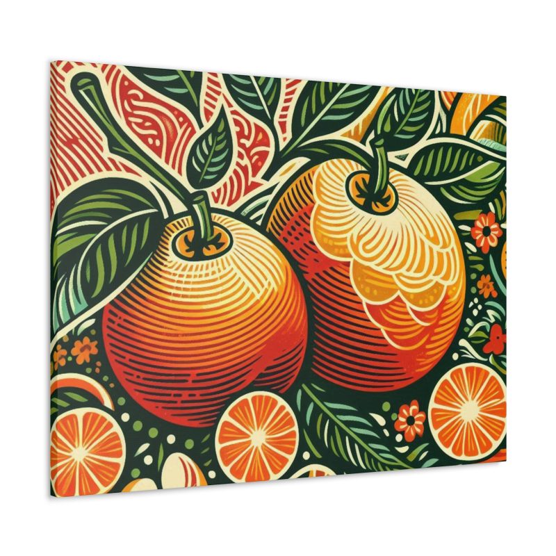 Vintage Citrus Artwork Canvas Art - Image 32