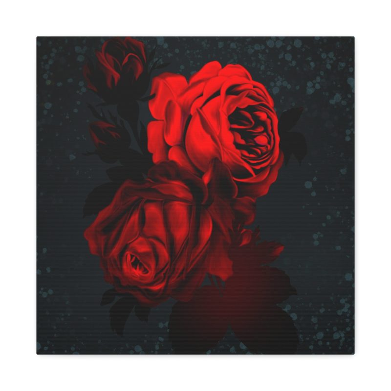 HIGH DEFINITION RED ROSE WALL ART CANVAS PRINT 36X36 30X30 - Image 9