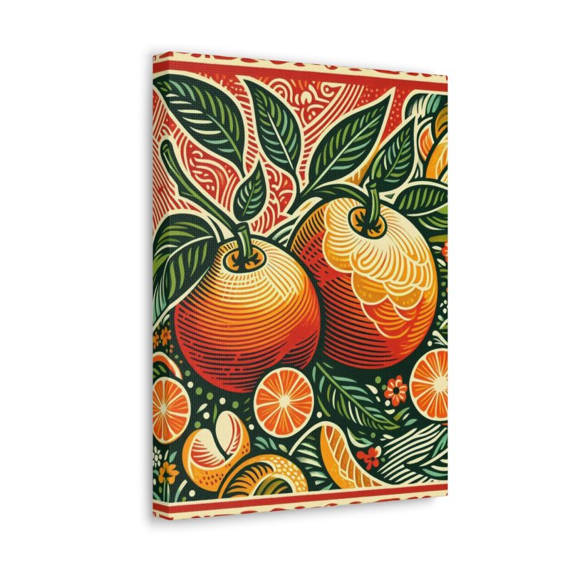 Vintage Citrus Artwork Canvas Art - Image 4