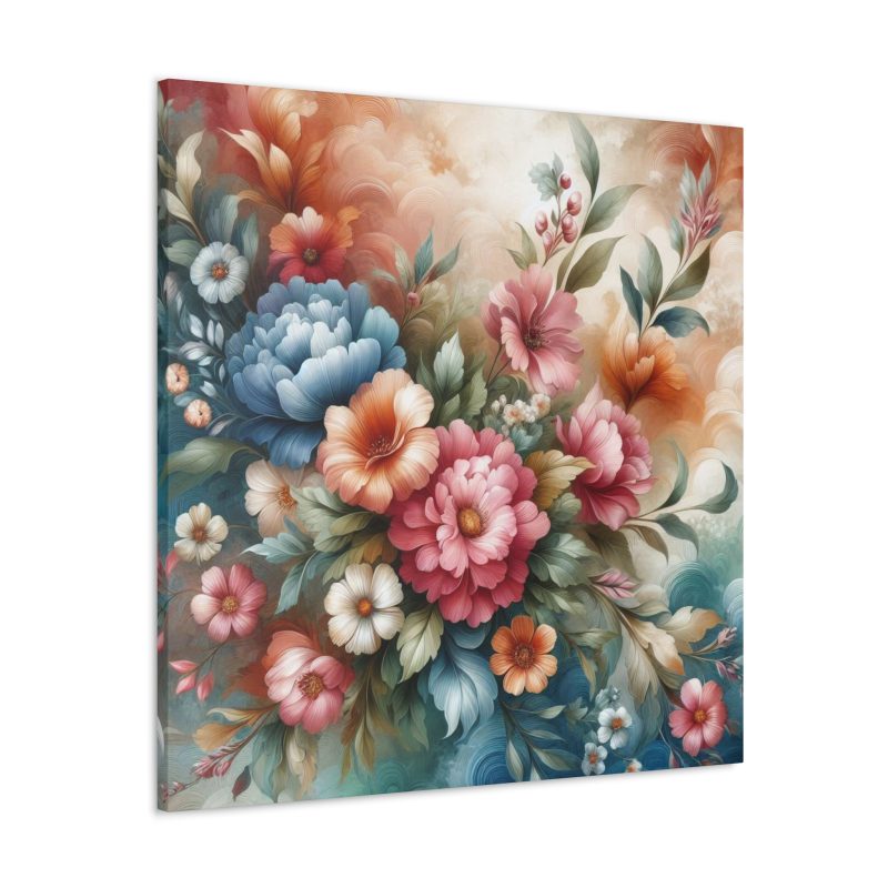 Vibrant Floral Canvas Art - Image 2