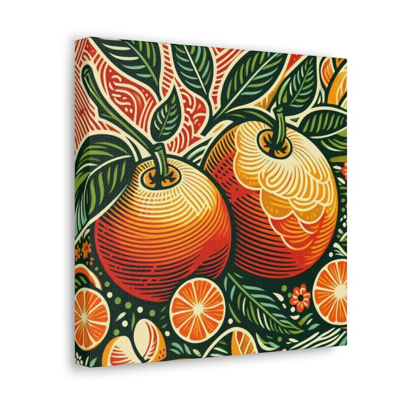 Vintage Citrus Artwork Canvas Art - Image 8