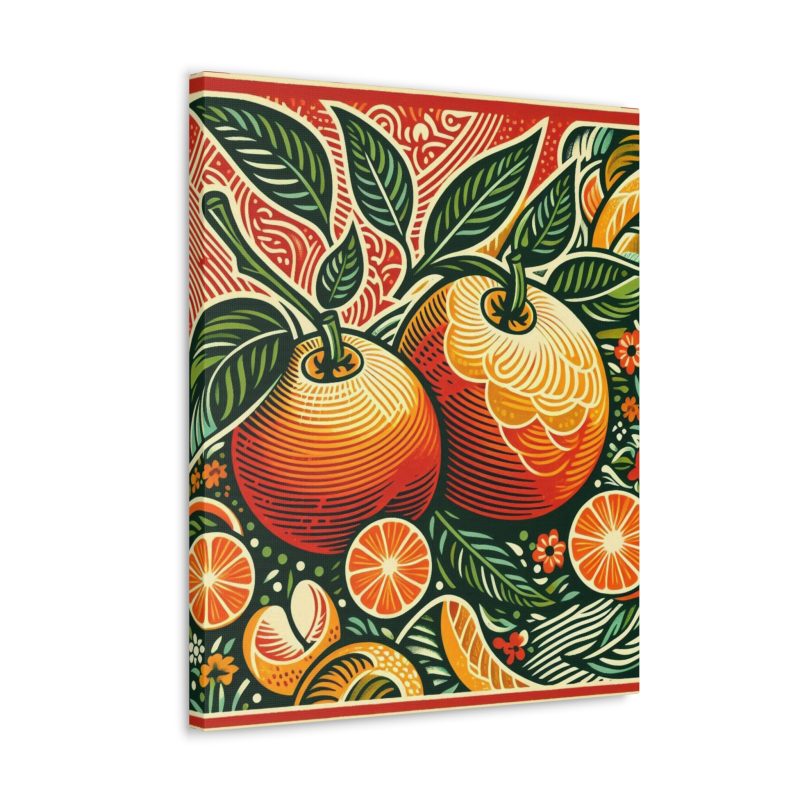 Vintage Citrus Artwork Canvas Art - Image 20