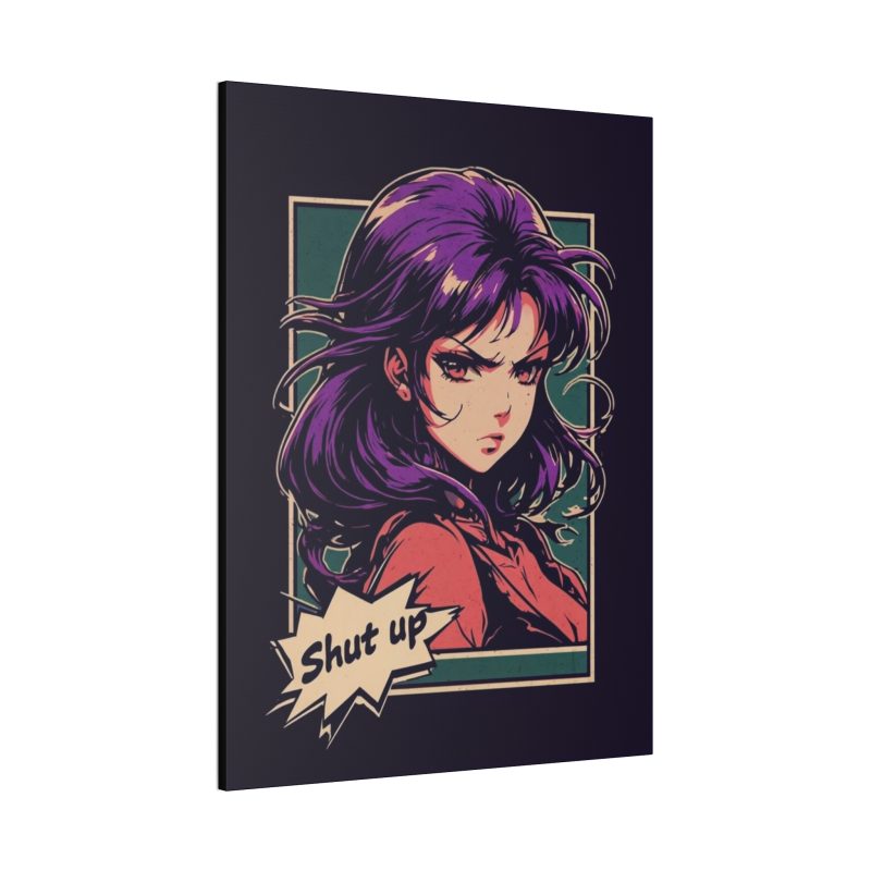 Anime "Shut Up" Canvas Art - Image 2