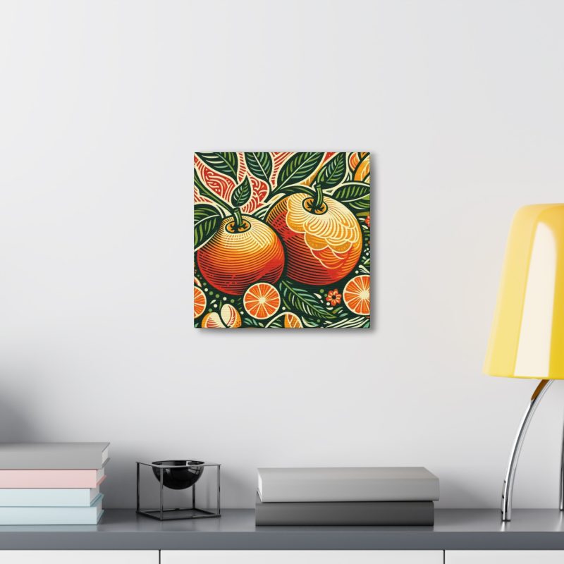 Vintage Citrus Artwork Canvas Art - Image 10