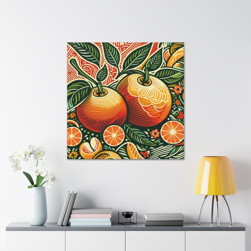 Vintage Citrus Artwork Canvas Art - Image 30