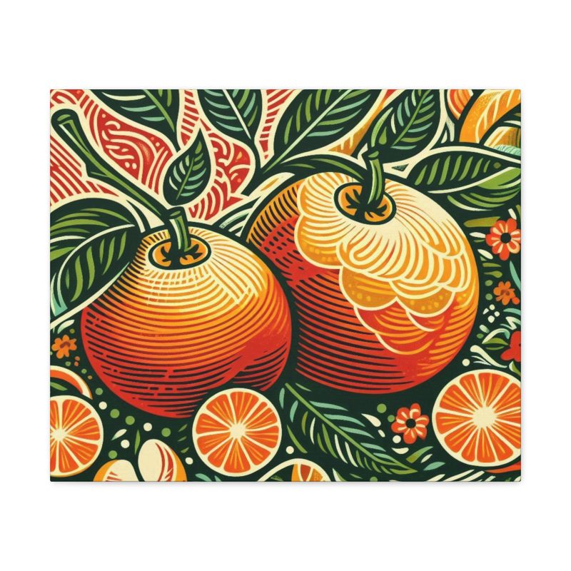 Vintage Citrus Artwork Canvas Art - Image 23