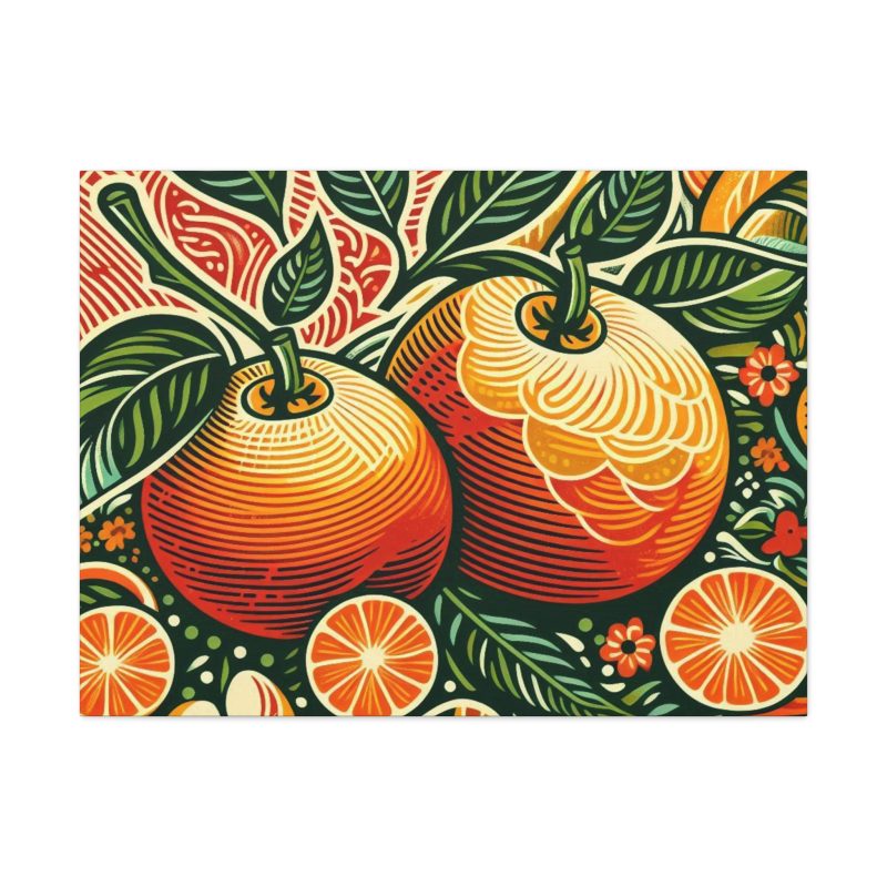 Vintage Citrus Artwork Canvas Art - Image 31