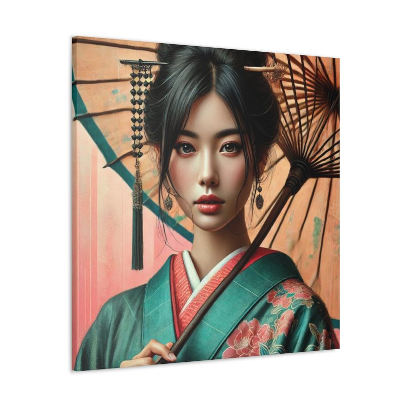 Elegant Asian Woman Canvas Art - Image 2