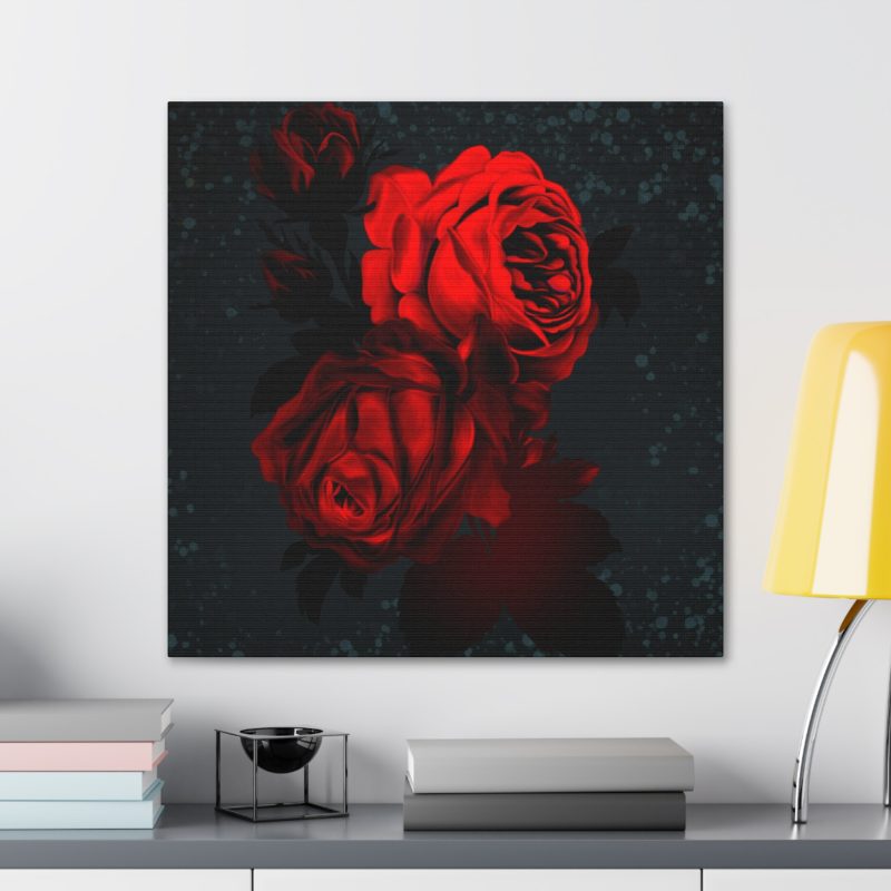 HIGH DEFINITION RED ROSE WALL ART CANVAS PRINT 36X36 30X30 - Image 16