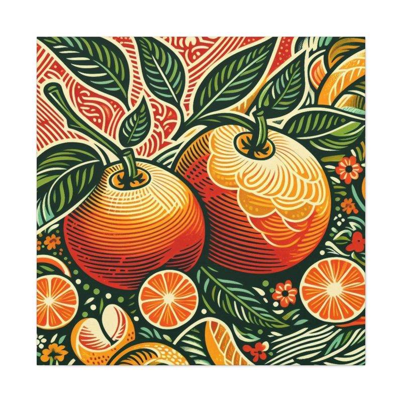 Vintage Citrus Artwork Canvas Art - Image 27