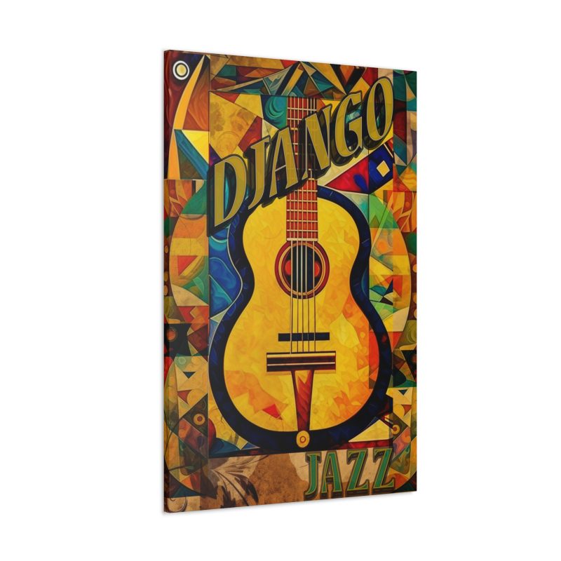 Vibrant Django Jazz Canvas Art - Image 2