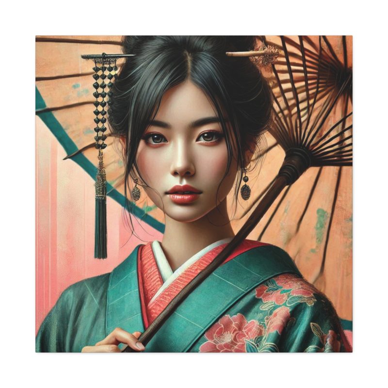 Elegant Asian Woman Canvas Art