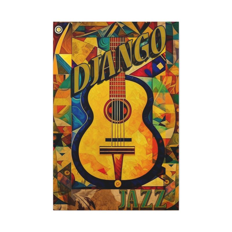 Vibrant Django Jazz Canvas Art