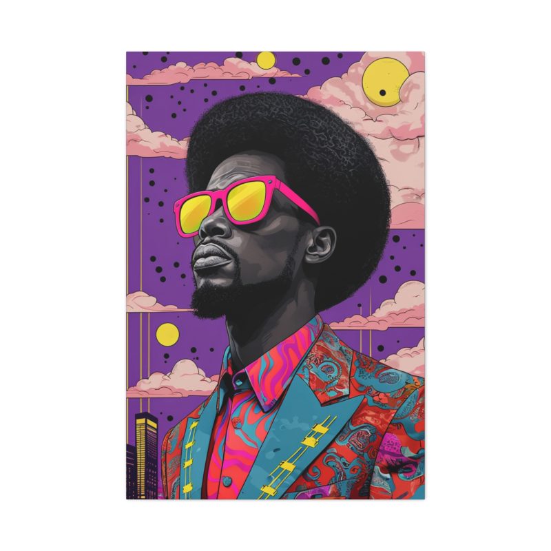 Vibrant Afro Canvas Art