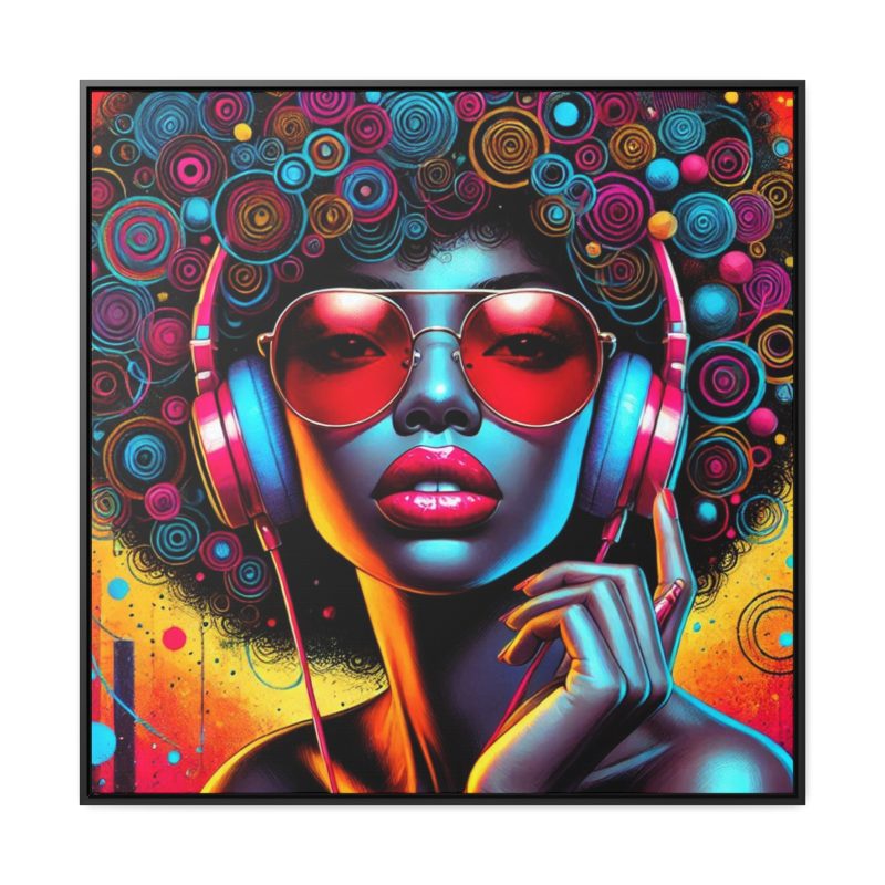 Colorful Afrocentric Woman Canvas Art