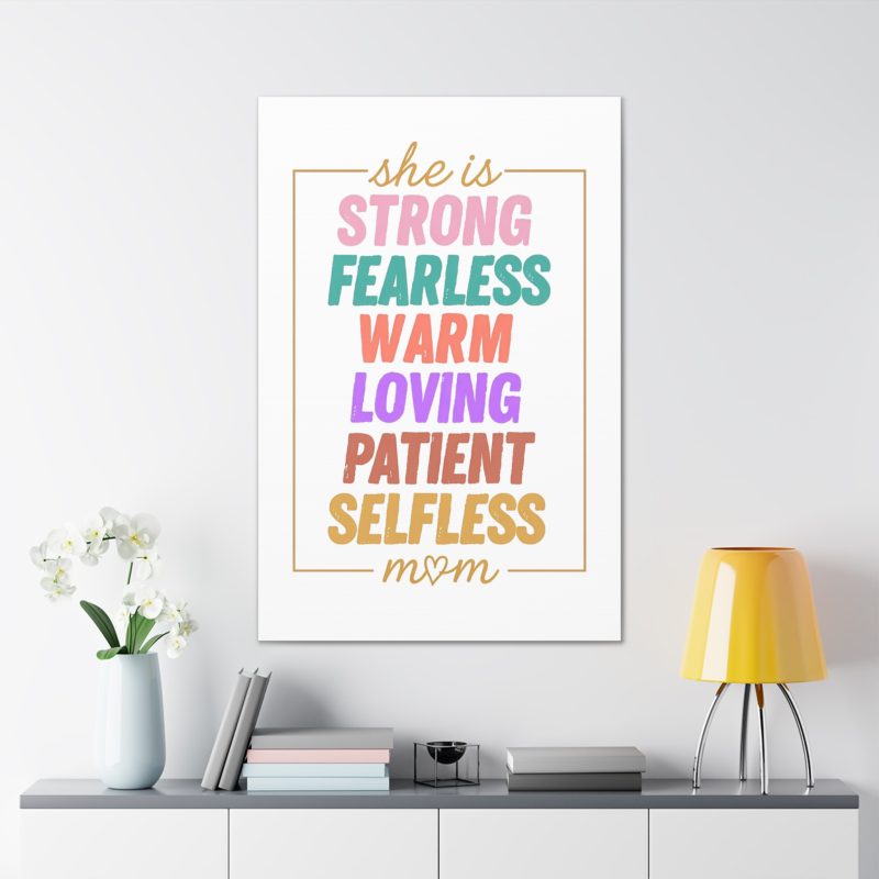 Strong Loving Selfless Mom Wall Art - Image 3