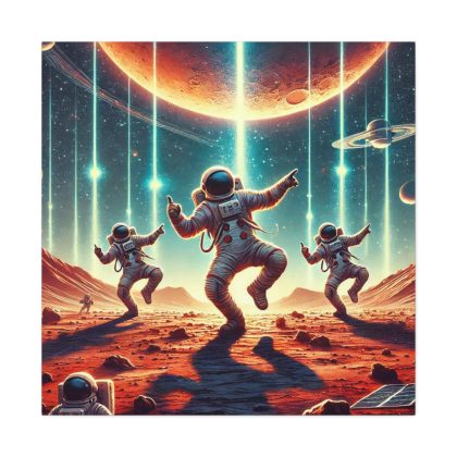 Astronaut Dance Part Canvas Art