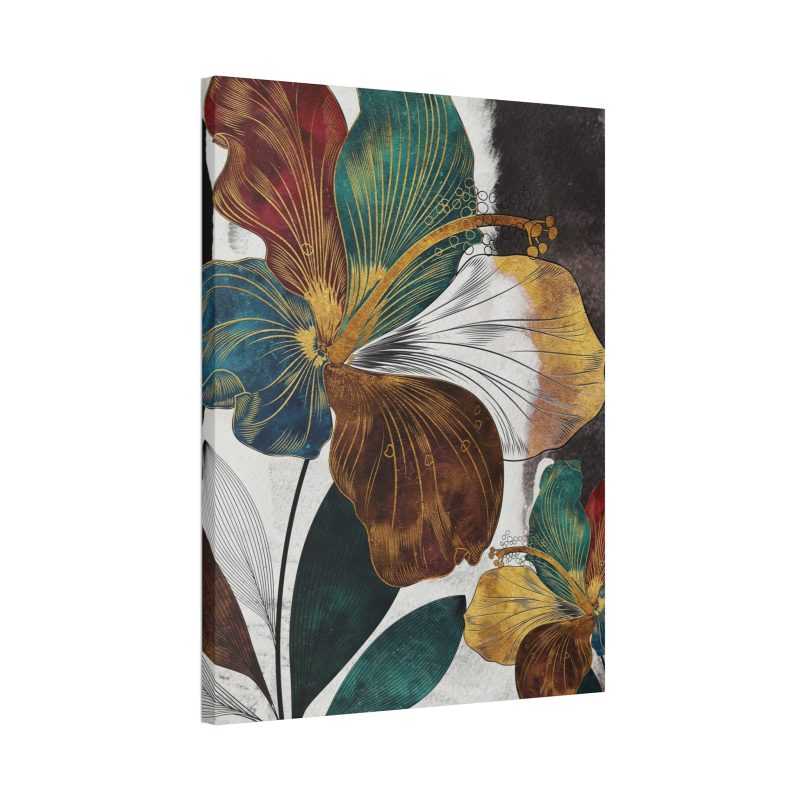 Vibrant Floral Stretched Canvas Art - Image 2